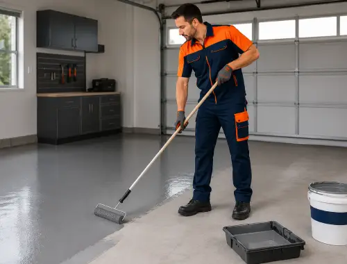 Concrete and garage floor coatings for durable finished surfaces