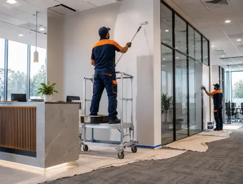 Professional commercial painting for offices, shops, warehouses and business properties