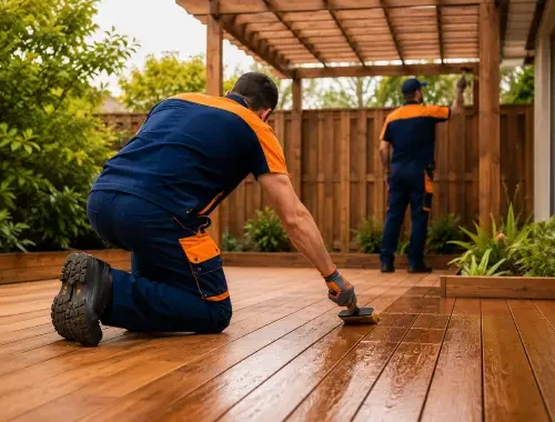 Timber deck staining and finishing for refreshed outdoor timber surfaces